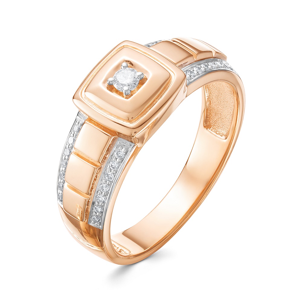 Кольцо, золото, бриллиант, 3236-110